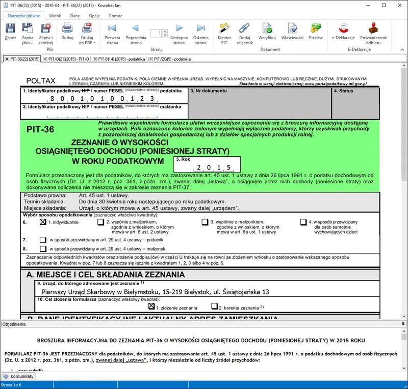 Do kiedy złożyć podatek PIT 36? Kluczowe terminy dla podatników