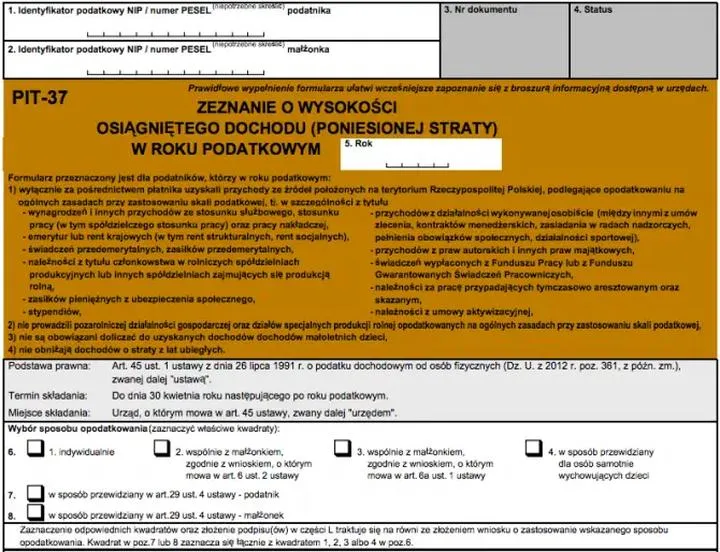 Jak obliczyć podatek dochodowy PIT 37 – wszystko, co musisz wiedzieć