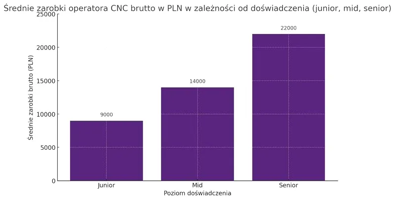 Jakie wynagrodzenie czeka na operatorów CNC w 2026 roku?
