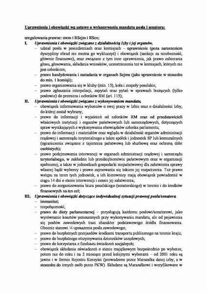 Aktyność posłów