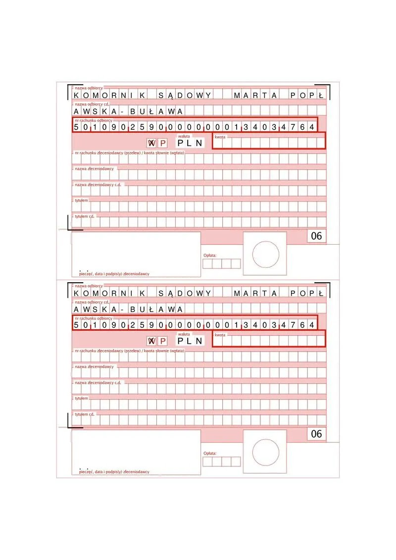 Jak zrealizować przelew do sądu