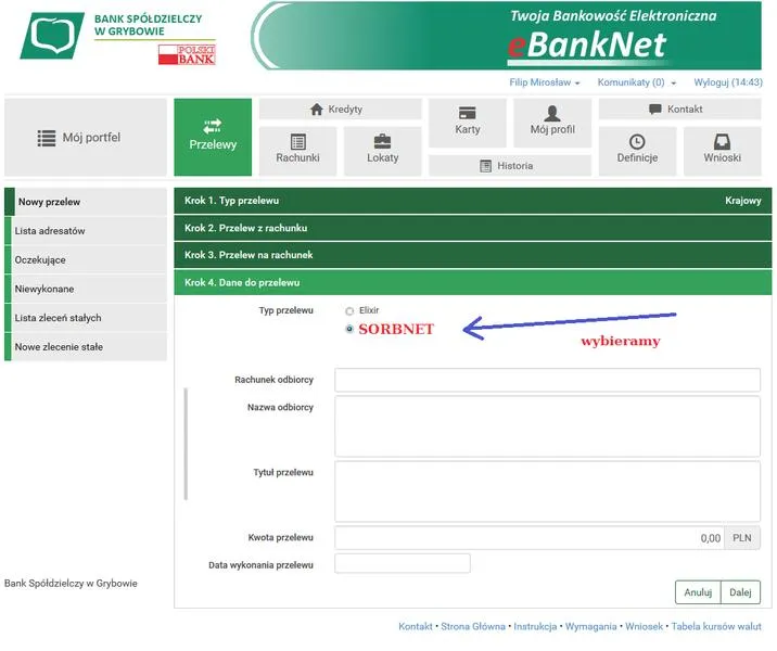 Monitorowanie przelewów
