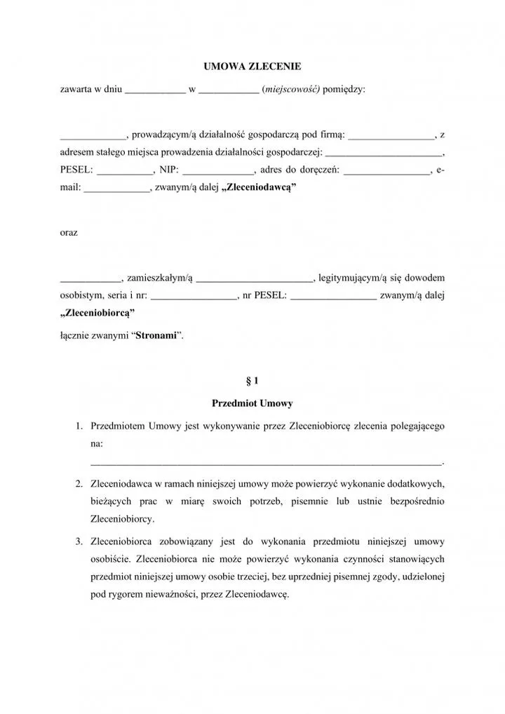 PIT a umowa zlecenie