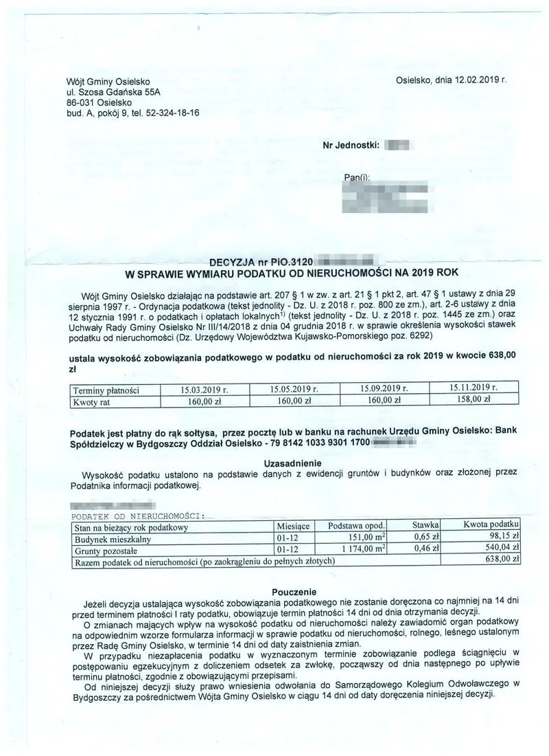 Podatek od nieruchomości online