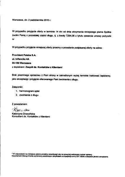 Procedury umorzenia długów
