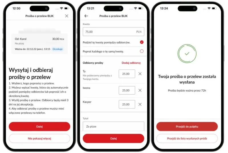 Sprawdzenie statusu przelewu online