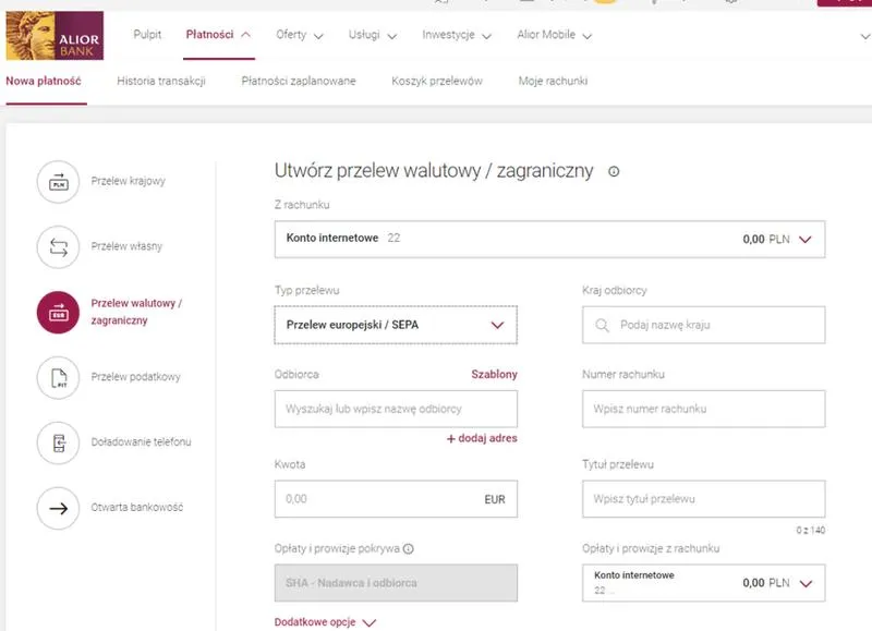 Szybkie przelewy online