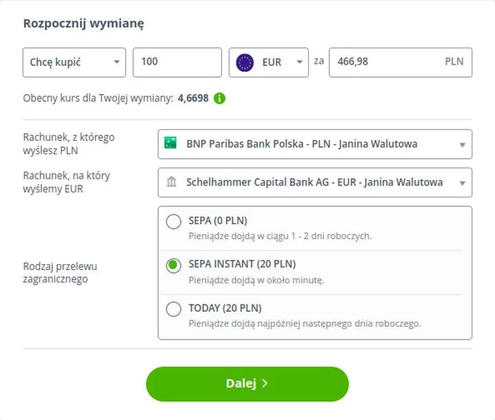 Unikanie błędów w przelewach