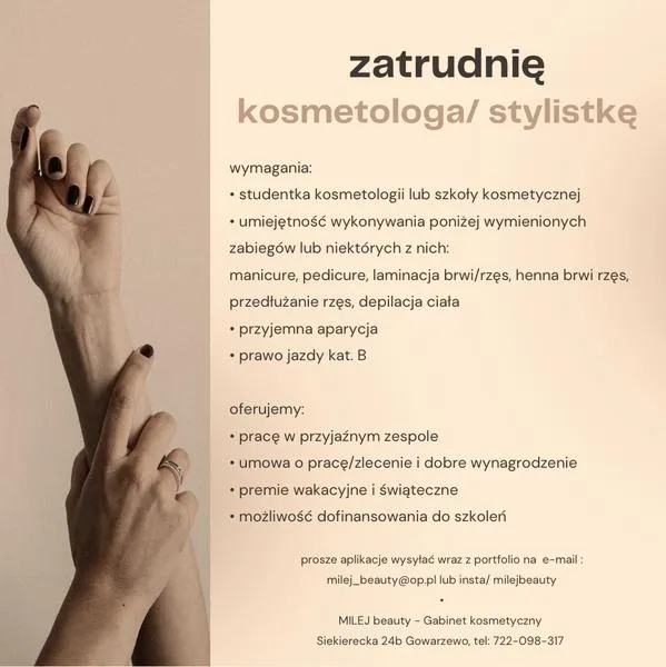 Zawód kosmetyczki